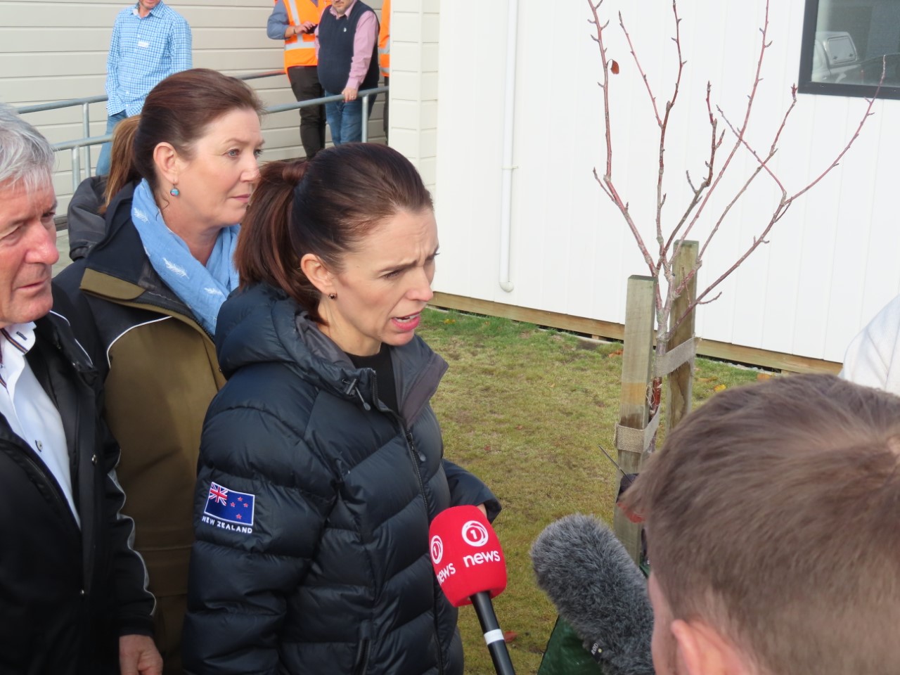 Ardern and Agriculture Minister Damien O’Connor in Ashburton. Photo: Ashburton Courier