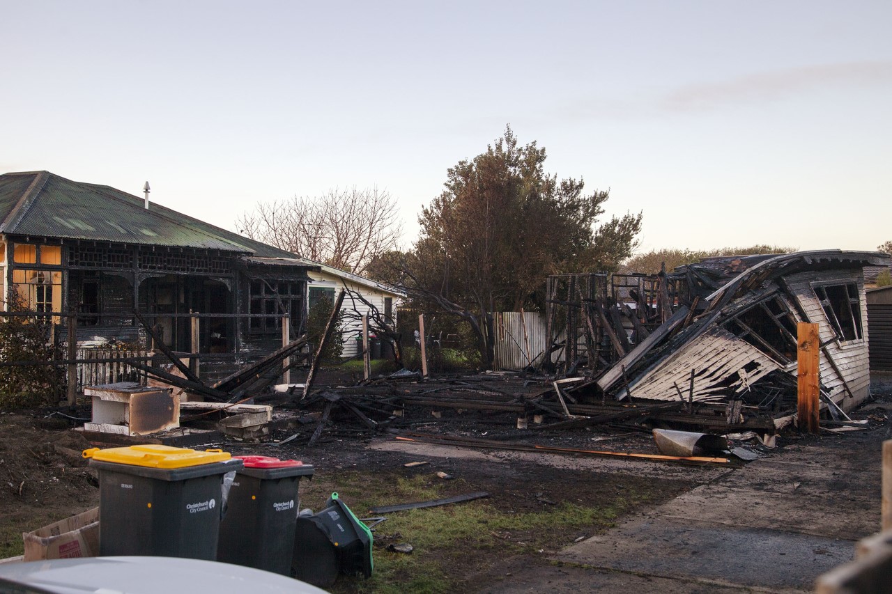 Emergency services were called to the blaze on Rawson St in New Brighton about 1.45am. Photo:...