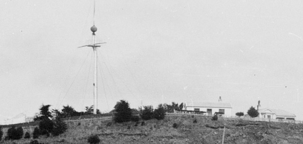 The timeball circa 1905. Photo: Te Papa