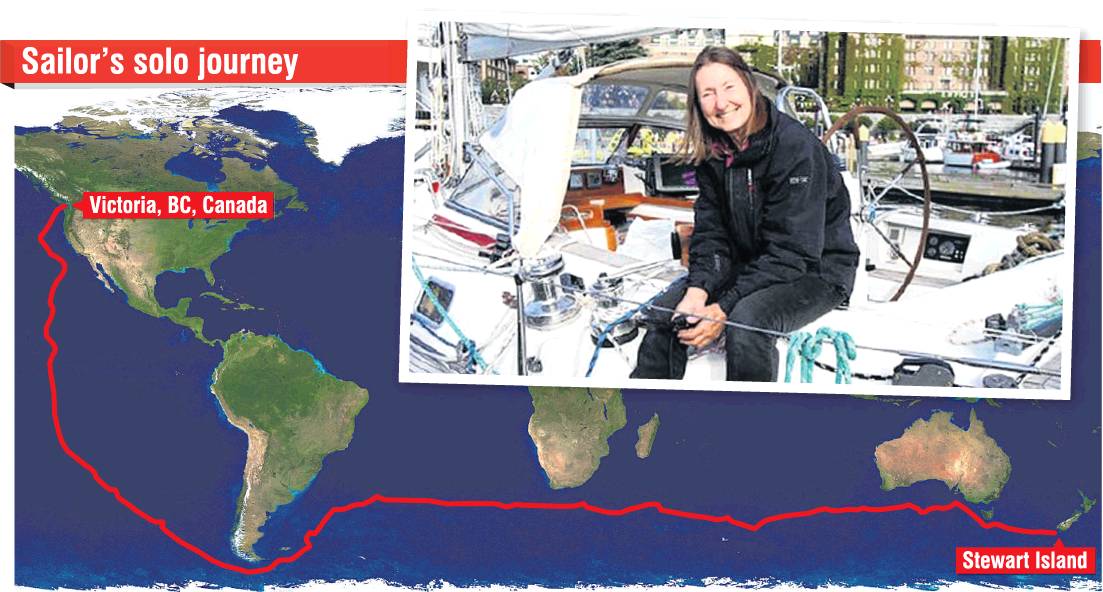 Jeanne Socrates is passing through New Zealand waters n her way back to British Columbia in...