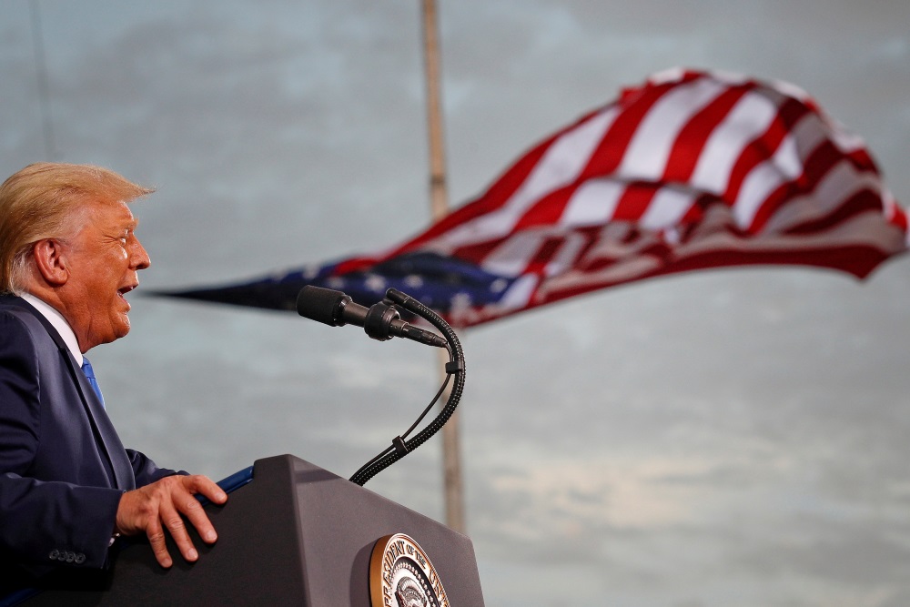 Donald Trump on the campaign trail in Florida last year. He gave his all to his supporters,...