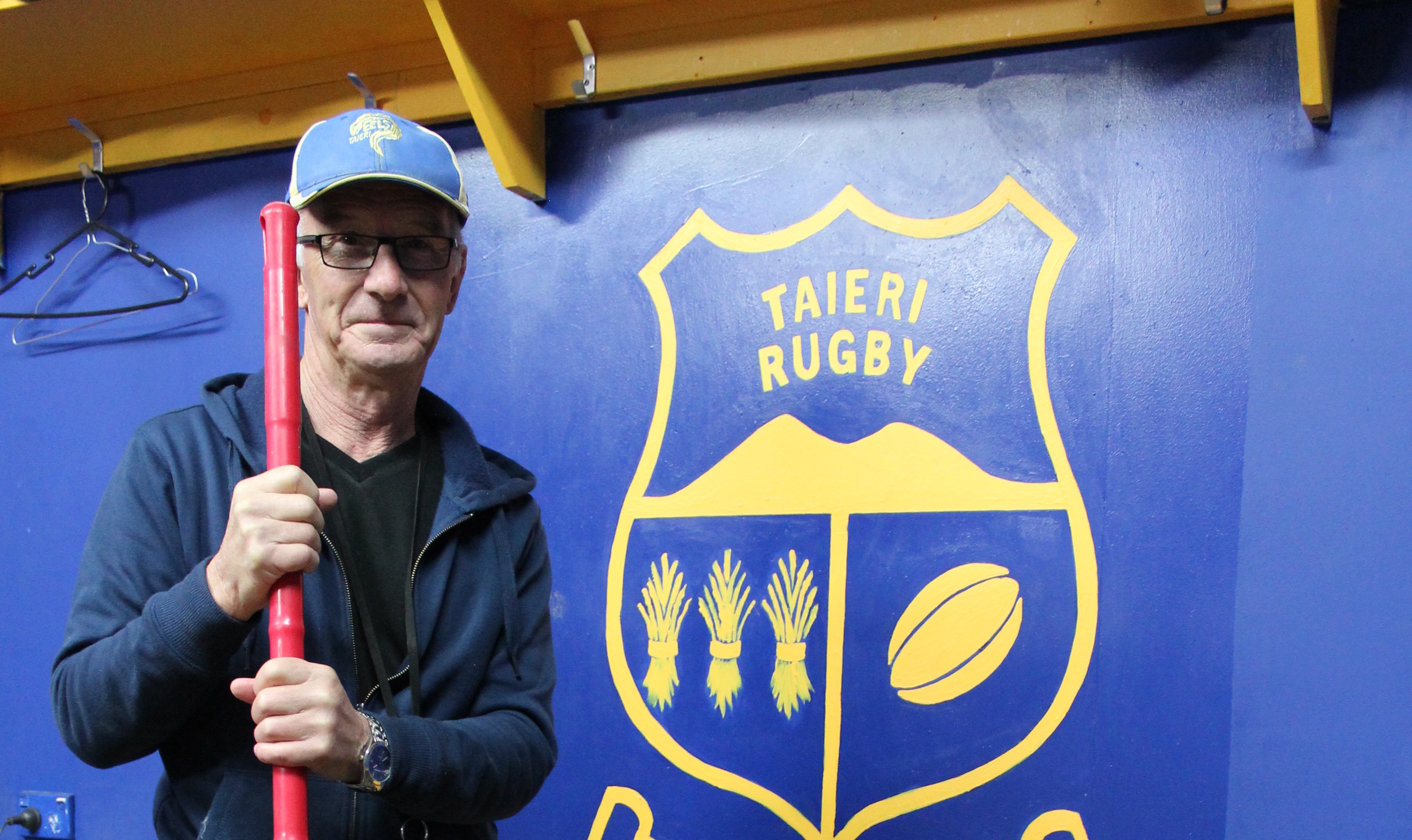 Doug Boyes tidies the changing room so they are ready for players to use - just one of the many...