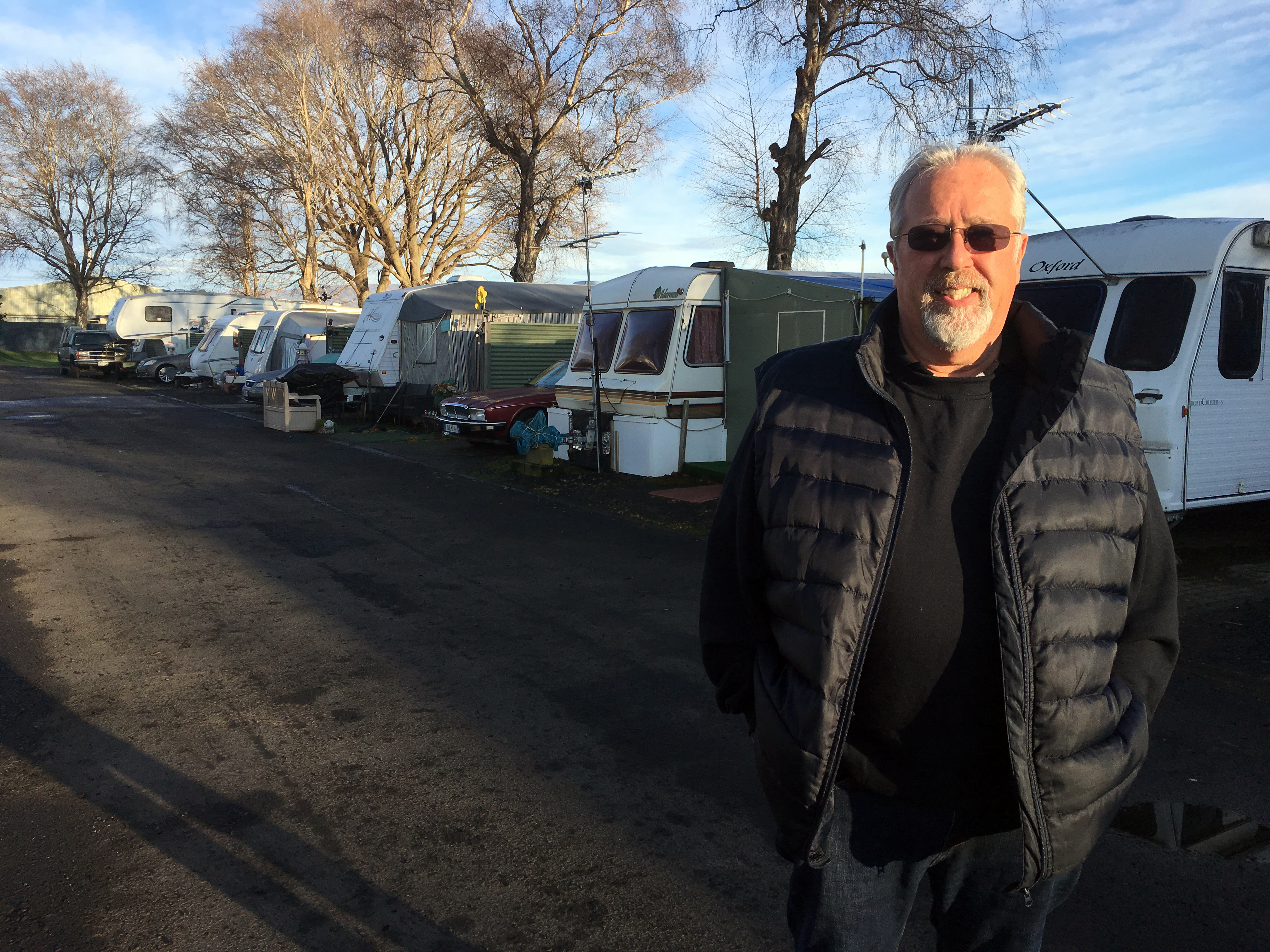 Mosgiel Caravan Park operator and lease owner Paul Brooks has not heard what will happen to his...