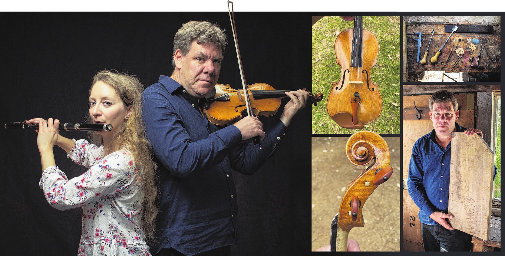 Rob Zielinski is working with Dunedin flute player Manuela Centanni on his latest album; A viola...