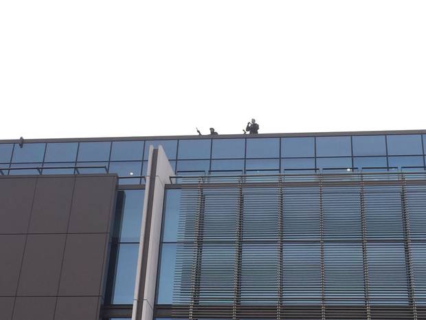There are snipers situated on the roof. Photo: Amber Allott / NZH