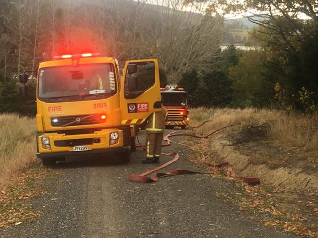 Fire crews were alerted at 1.50pm. PHOTO: JONO EDWARDS

