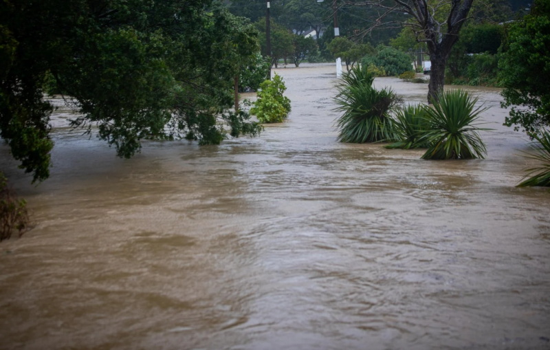 Flooding in Waiwhetu. Photo: RNZ