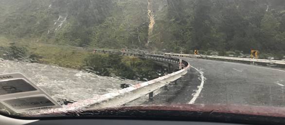 The Omoeroa River between Franz Josef and Fox Glacier this morning. Photo Waka Kotahi/NZTA