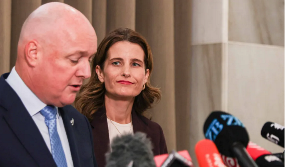 National Party deputy leader Nicola Willis with Prime Minister Christopher Luxon. Photo: RNZ 