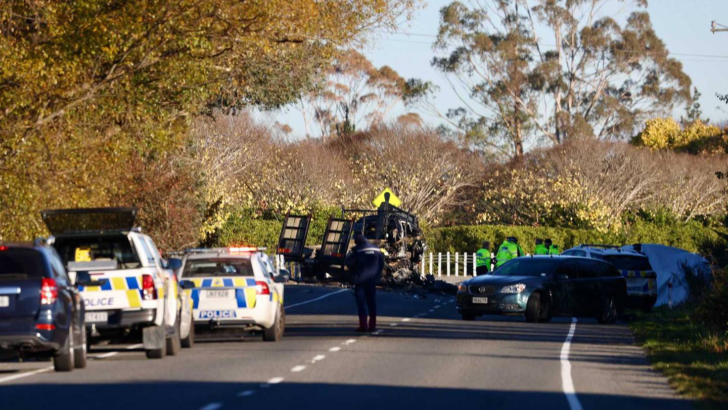 Emergency services were called to the scene on Tram Rd about 7.29am. Photo: George Heard