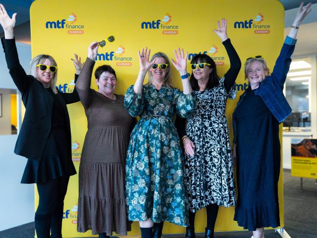 MTF Dunedin and Dunedin South team members (from left) Karyn Costello-Duffy, Denise Ross, Tori...